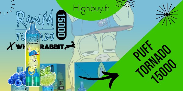 Puff Tornado 15000 en collab White Rabbit : la plus grande capacité